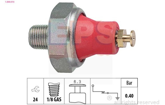 Indicateur de pression d'huile Made in Italy - OE Equivalent 1.800.016 EPS Facet