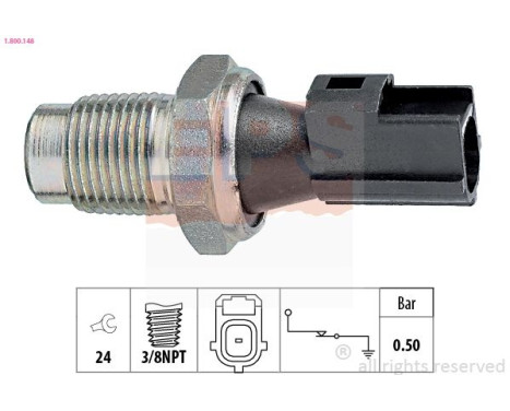 Indicateur de pression d'huile Made in Italy - OE Equivalent 1.800.148 EPS Facet