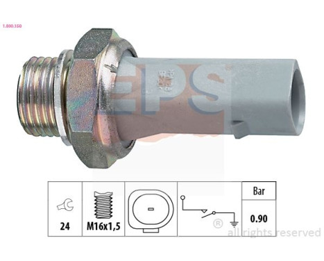 Indicateur de pression d'huile Made in Italy - OE Equivalent 1.800.150 EPS Facet