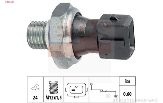 Indicateur de pression d'huile Made in Italy - OE Equivalent 1.800.164 EPS Facet