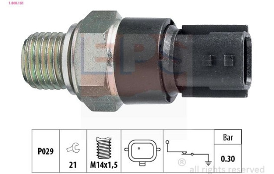 Indicateur de pression d'huile Made in Italy - OE Equivalent 1.800.181 EPS Facet