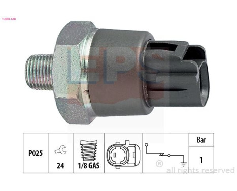 Indicateur de pression d'huile Made in Italy - OE Equivalent 1.800.188 EPS Facet