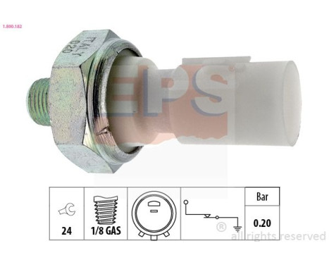 Indicateur de pression d'huile Made in Italy - OE Equivalent 1800182 EPS Facet