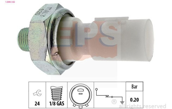 Indicateur de pression d'huile Made in Italy - OE Equivalent 1800182 EPS Facet