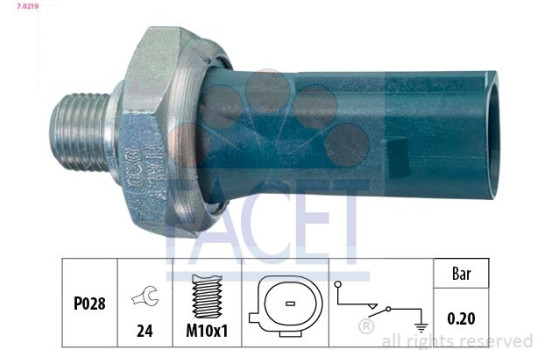 Indicateur de pression d'huile Made in Italy - OE Equivalent