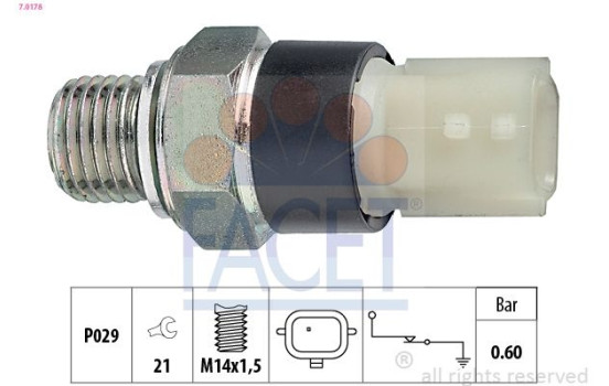 Indicateur de pression d'huile Made in Italy - OE Equivalent