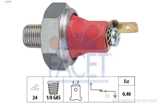 Indicateur de pression d'huile Made in Italy - OE Equivalent