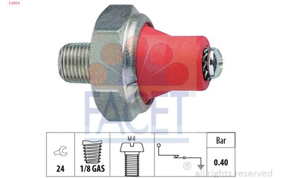 Indicateur de pression d'huile Made in Italy - OE Equivalent