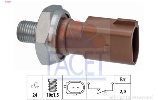 Indicateur de pression d'huile Made in Italy - OE Equivalent