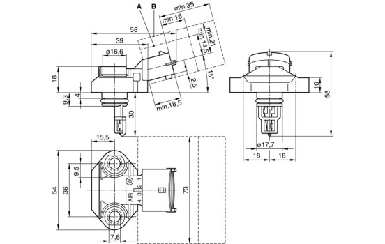 Capteur, pression de remplissage DS-LDF4-T Bosch