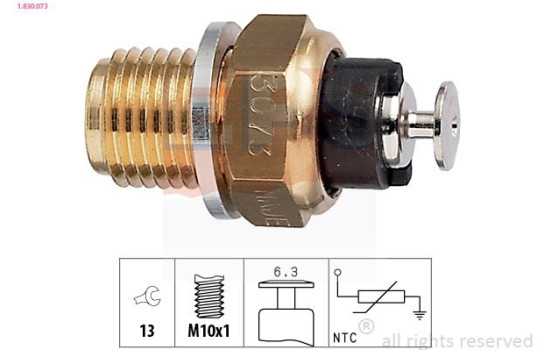 Capteur, température d'huile Made in Italy - OE Equivalent 1.830.073 EPS Facet