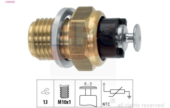 Capteur, température d'huile Made in Italy - OE Equivalent 1.830.093 EPS Facet