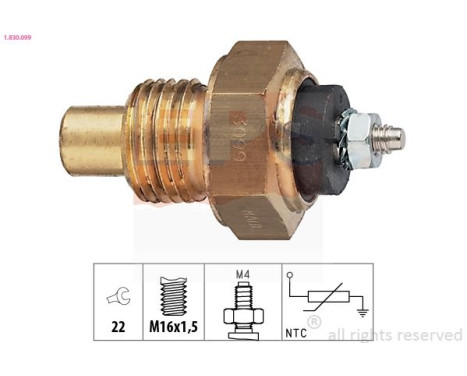 Capteur, température d'huile Made in Italy - OE Equivalent 1.830.099 EPS Facet