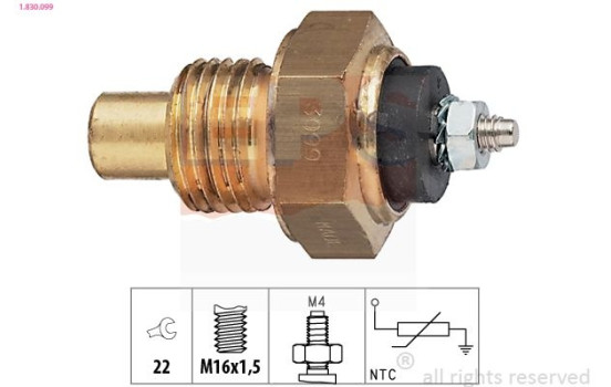 Capteur, température d'huile Made in Italy - OE Equivalent 1.830.099 EPS Facet