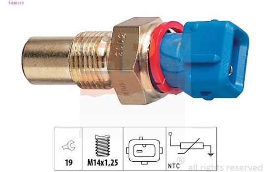 Capteur, température d'huile Made in Italy - OE Equivalent 1.830.113 EPS Facet