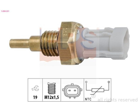 Capteur, température d'huile Made in Italy - OE Equivalent 1830351 EPS Facet