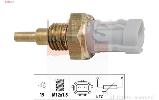 Capteur, température d'huile Made in Italy - OE Equivalent 1830351 EPS Facet