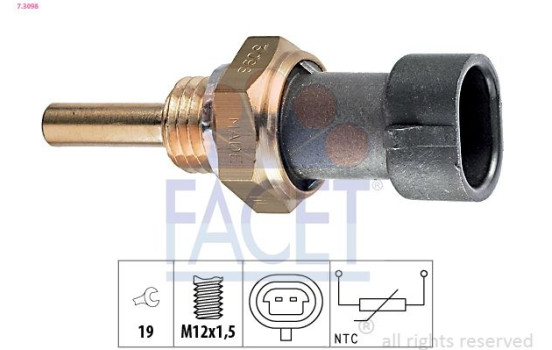 Capteur, température d'huile Made in Italy - OE Equivalent 7.3098 Facet