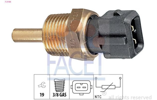 Capteur, température d'huile Made in Italy - OE Equivalent 7.3144 Facet