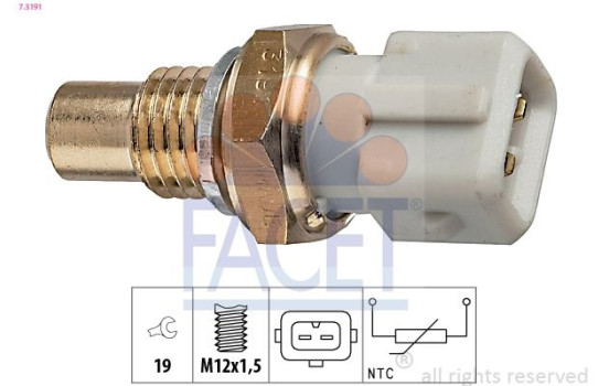 Capteur, température d'huile Made in Italy - OE Equivalent 7.3191 Facet