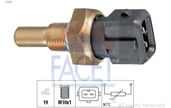 Capteur, température d'huile Made in Italy - OE Equivalent 7.3255 Facet