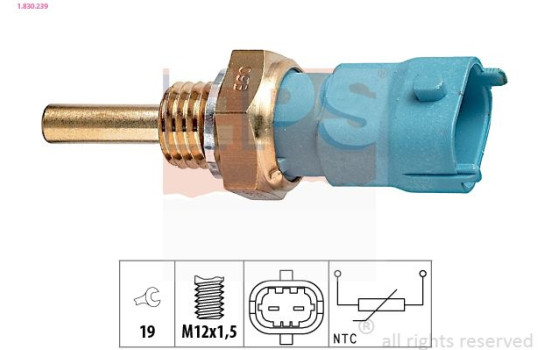 Capteur, température d'huile Made in Italy - OE Equivalent 1.830.239 EPS Facet