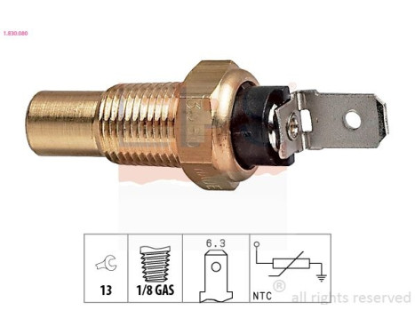 Sonde de température, liquide de refroidissement Made in Italy - OE Equivalent 1.830.080 EPS Facet