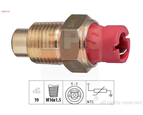 Sonde de température, liquide de refroidissement Made in Italy - OE Equivalent 1.830.132 EPS Facet