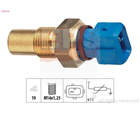 Sonde de température, liquide de refroidissement Made in Italy - OE Equivalent 1.830.182 EPS Facet