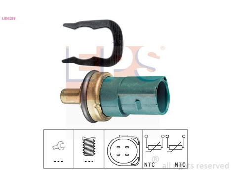 Sonde de température, liquide de refroidissement Made in Italy - OE Equivalent 1.830.258 EPS Facet