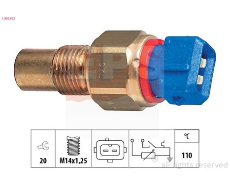 Sonde de température, liquide de refroidissement Made in Italy - OE Equivalent 1.830.521 EPS Facet