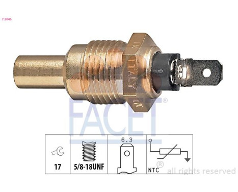 Sonde de température, liquide de refroidissement Made in Italy - OE Equivalent 7.3046 Facet