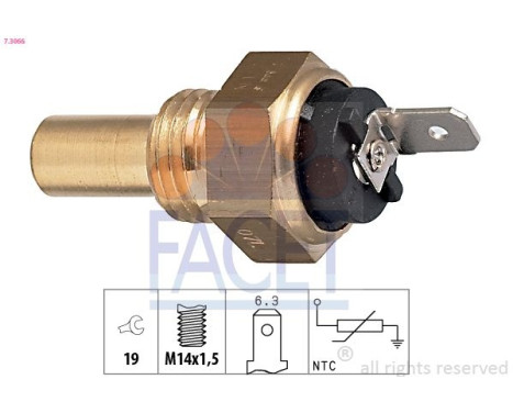 Sonde de température, liquide de refroidissement Made in Italy - OE Equivalent 7.3066 Facet
