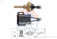 Sonde de température, liquide de refroidissement Made in Italy - OE Equivalent 7.3110 Facet