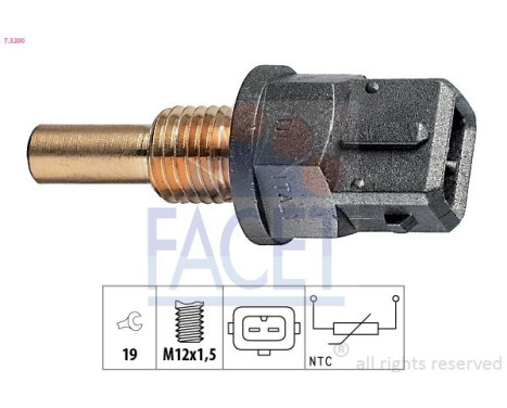Sonde de température, liquide de refroidissement Made in Italy - OE Equivalent 7.3200 Facet