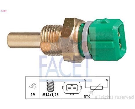 Sonde de température, liquide de refroidissement Made in Italy - OE Equivalent 7.3204 Facet