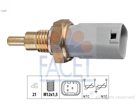 Sonde de température, liquide de refroidissement Made in Italy - OE Equivalent 7.3277 Facet