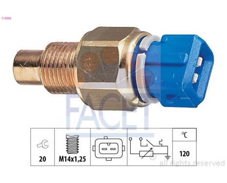 Sonde de température, liquide de refroidissement Made in Italy - OE Equivalent 7.3558 Facet