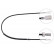 Câble flexible de commande de compteur K43104 ABS