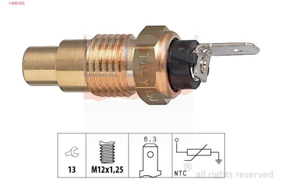 Capteur, température d'huile Made in Italy - OE Equivalent 1.830.223 EPS Facet