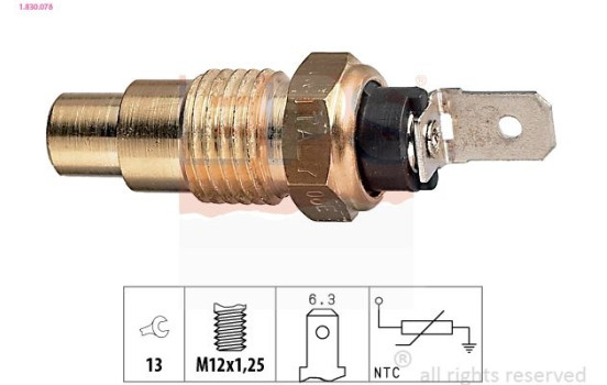 Sonde de température, liquide de refroidissement Made in Italy - OE Equivalent 1.830.078 EPS Facet