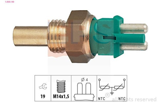 Sonde de température, liquide de refroidissement Made in Italy - OE Equivalent 1.830.140 EPS Facet