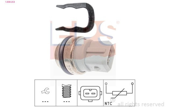 Sonde de température, liquide de refroidissement Made in Italy - OE Equivalent 1.830.254 EPS Facet