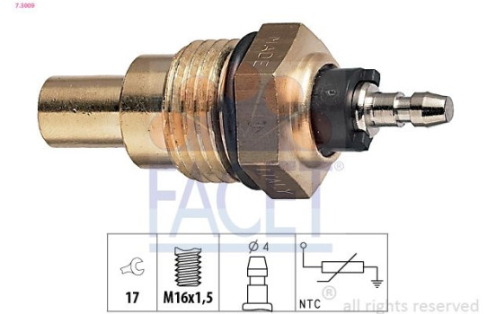 Sonde de température, liquide de refroidissement Made in Italy - OE Equivalent 7.3009 Facet