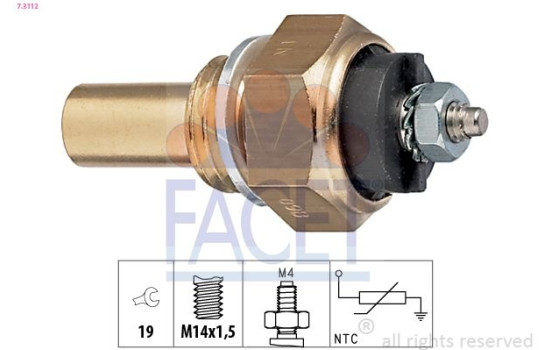 Sonde de température, liquide de refroidissement Made in Italy - OE Equivalent 7.3112 Facet