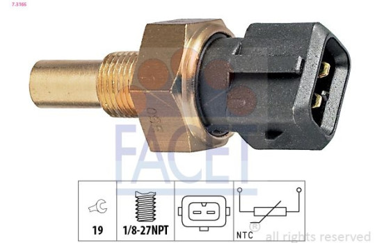 Sonde de température, liquide de refroidissement Made in Italy - OE Equivalent 7.3165 Facet