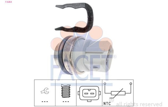 Sonde de température, liquide de refroidissement Made in Italy - OE Equivalent 7.3254 Facet