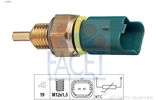 Sonde de température, liquide de refroidissement Made in Italy - OE Equivalent 7.3276 Facet