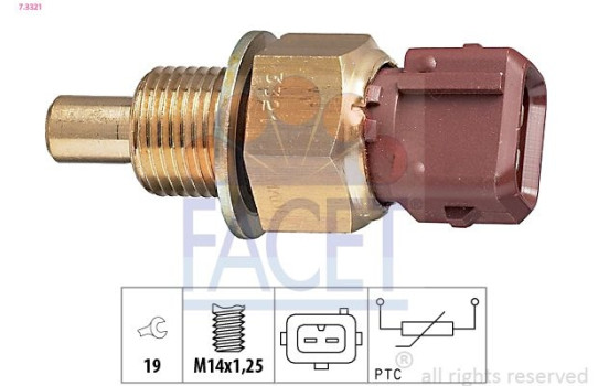 Sonde de température, liquide de refroidissement Made in Italy - OE Equivalent 7.3321 Facet