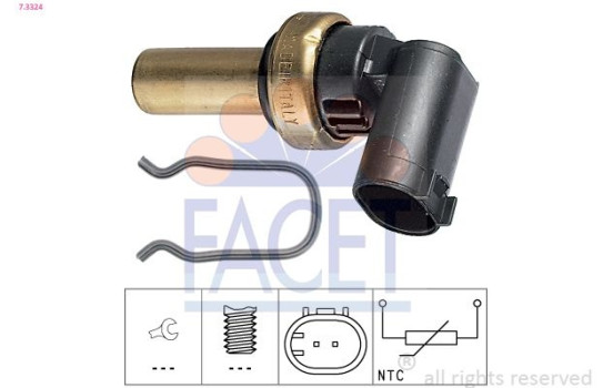 Sonde de température, liquide de refroidissement Made in Italy - OE Equivalent 7.3324 Facet